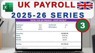 Payslip Generator in Excel: UK Payroll 2025-26 Series