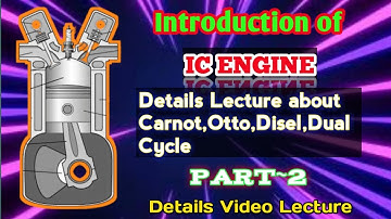 Introduction of IC Engine |Part-2|Diploma Lecture | Details About Carnot,Otto,Disel and Dual Cycle