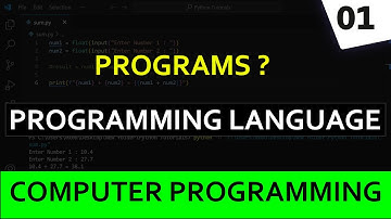 Introduction To Computer Programming | Programming Language
