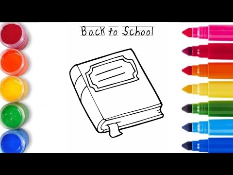 Drawing for children book | Как можно нарисовать книги.