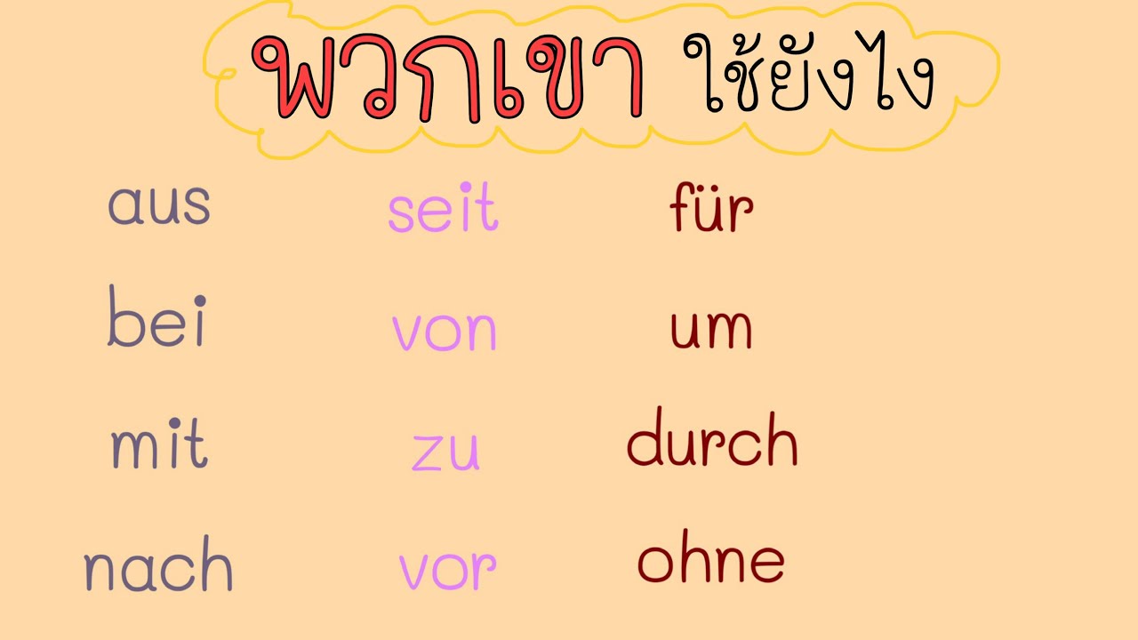 ภาษา เครื่อง คือ อะไร  Update New  Präpositionen คืออะไร ใช้ยังไง เรียนภาษาเยอรมัน