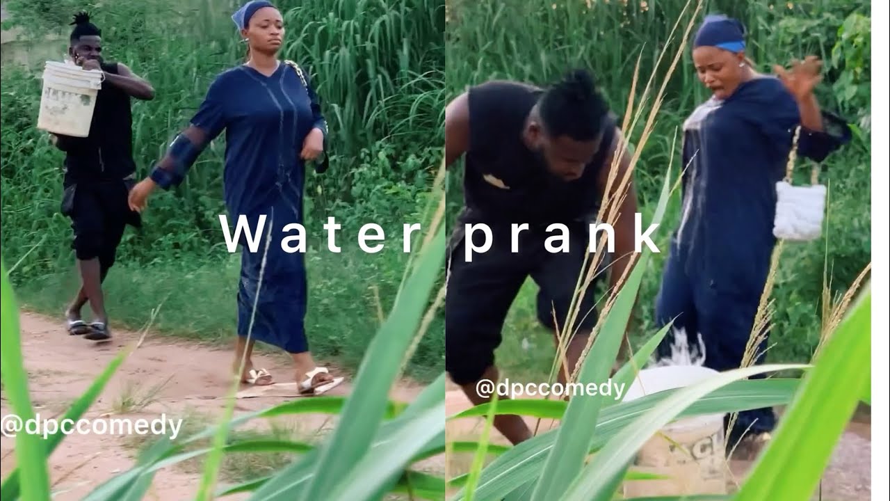 Water prank to a church worshipper