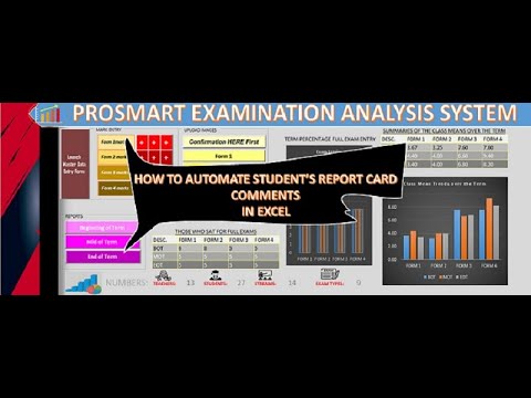 AUTO GENERATE REPORT CARD COMMENTS IN VBA/ EXCEL - YouTube