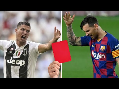 Ronaldo & Messi Tüm Kırmızı Kartlar (13 KIRMIZI KART)