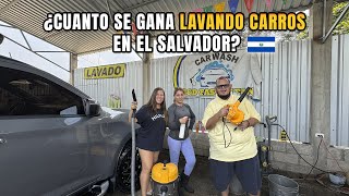 ¿CUÁNTO GANA UN SALVADOREÑO LAVANDO CARROS?