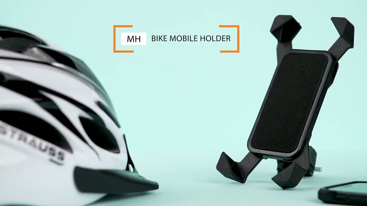 STRAUSS Bike Mobile Holder - Adjustable 360° Rotation Bicycle