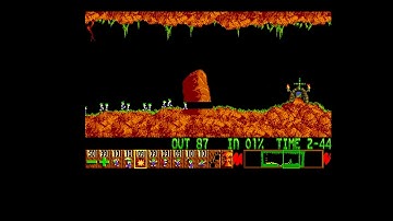 Lemmings Tricky Level 1 Walkthrough Amiga