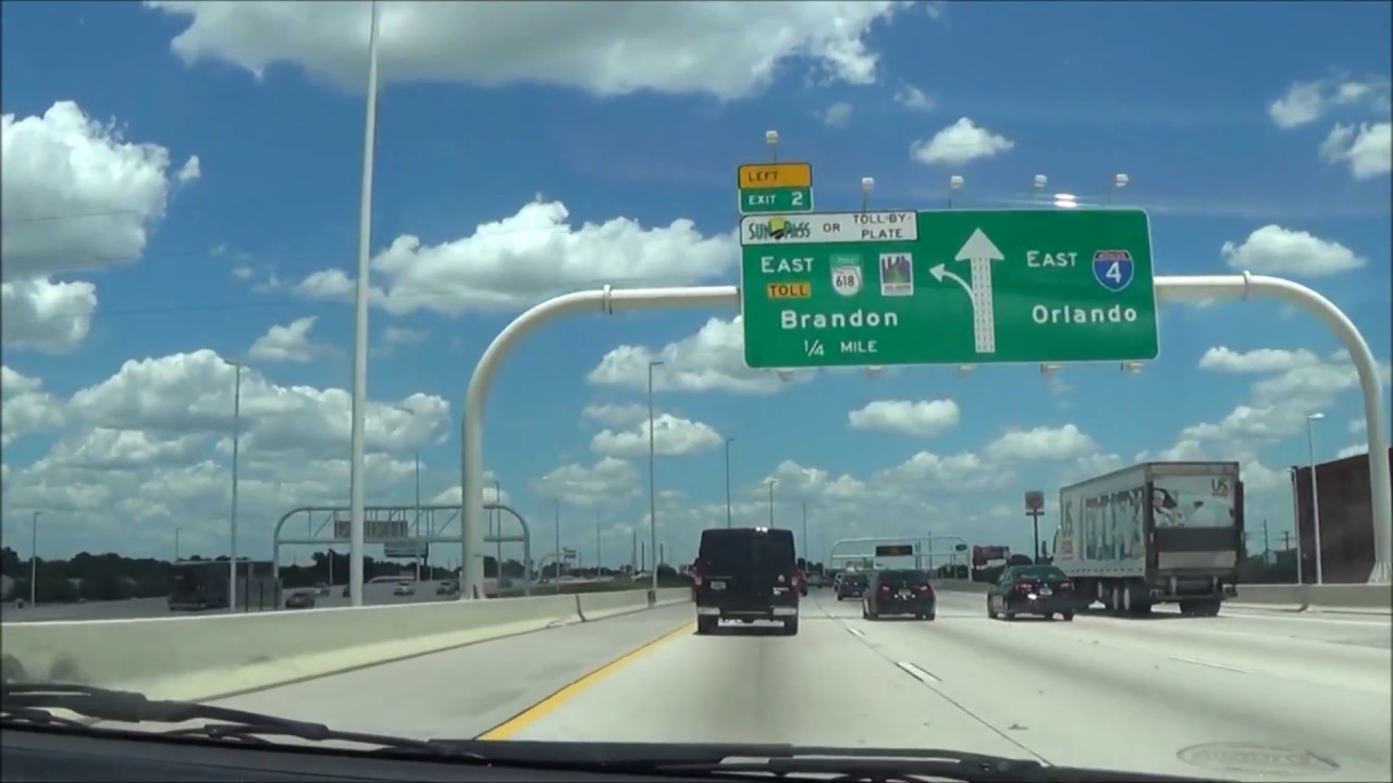 Interstate 4 East Full Road (Tampa, Fl To Daytona Beach, Fl)