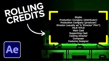 How to Make Rolling Credits in After Effects