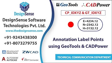 GeoTools & CADPower Tutorials: How to Create Annotation Label Points using GeoTools & CADPower