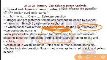Complete 23-24-25 january Analysis of Science Paper-2| Ctet science today paper review||Ctet 2022-23