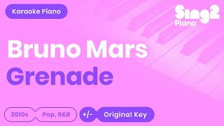 Bruno Mars  Grenade (Piano Karaoke)