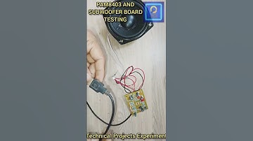 PAM8403 बोर्ड चलाओ Low Pass Filter Subwoofer बोर्ड के साथ / pam8403 / Full video link in description