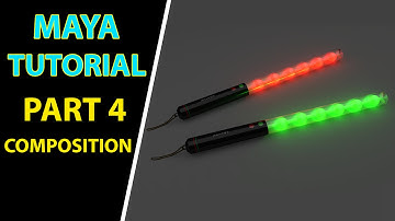 Maya 2016 Tutorial | How to  Comp the Flickering Hand Signal Light | Part 4 Composition - by PCW