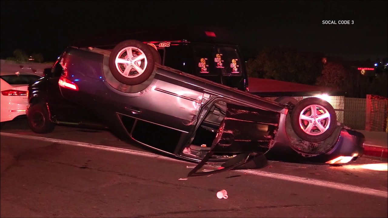 Driver Flips Car After Crash 11/14/2020 - YouTube