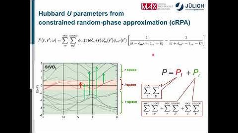FLEUR Hands-on 2021 - Day 4 - Hubbard U parameters from constrained random phase approximation