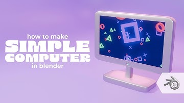 Make Easy Computer with Video on Screen | Blender 4.1 Tutorial