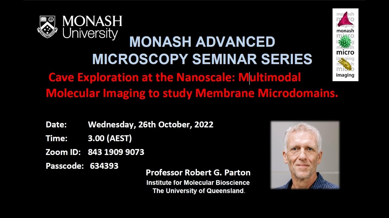 Monash Advanced Microscopy Seminar Series: 26/10/2022 Rob Parton, IMB ...