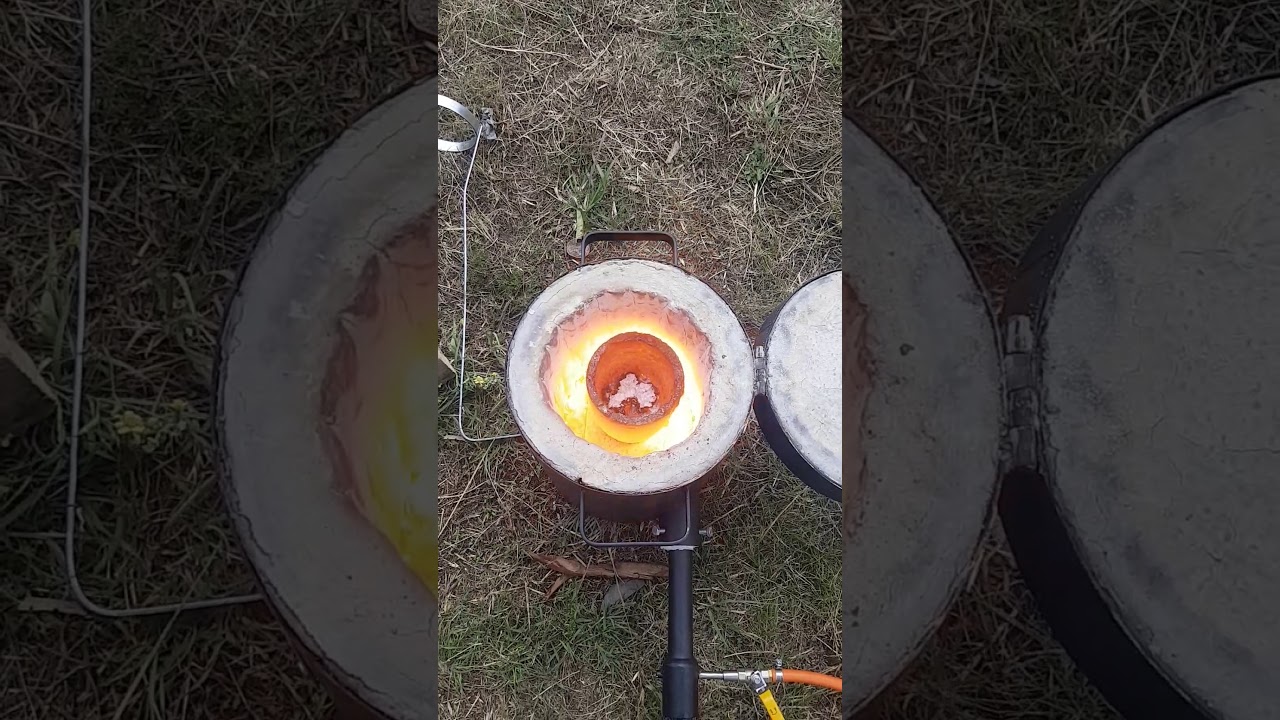 A summer time melt copper into ingots YouTube