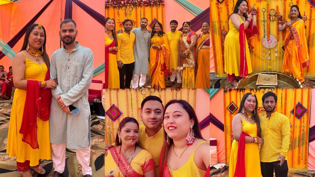 Bhai ka haldi function🥰 #family #vlog #youtube - YouTube