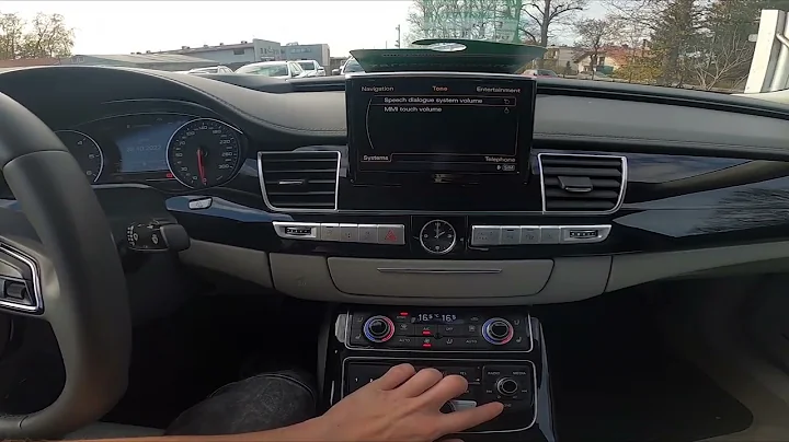 How to Change Speech Dialogue Volume in Audi A8 D4 ( 2010 - 2017 )