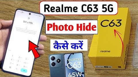 How to Photo Hide Setting In Realme C63 5g | Realme c63 me photo or video hide kaise kare ?