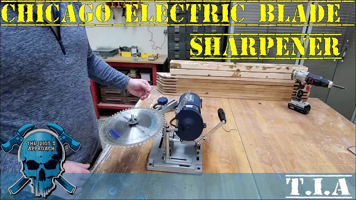 Chicago Electric Blade Sharpener Setup.
