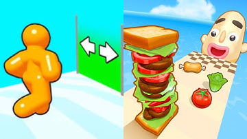 Tall Man Run + Sandwich Runner - All Level Gameplay Android,iOS - NEW MOD APK UPDATE GAMEPLAY