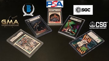 Graded Sports Card Slab Comparison (PSA, BGS, SGC, CSG, GMA)
