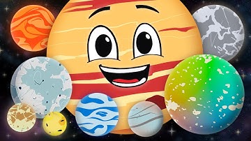 Explore The 12 New Moons That Are Orbiting Jupiter! | Space Song For Kids | KLT