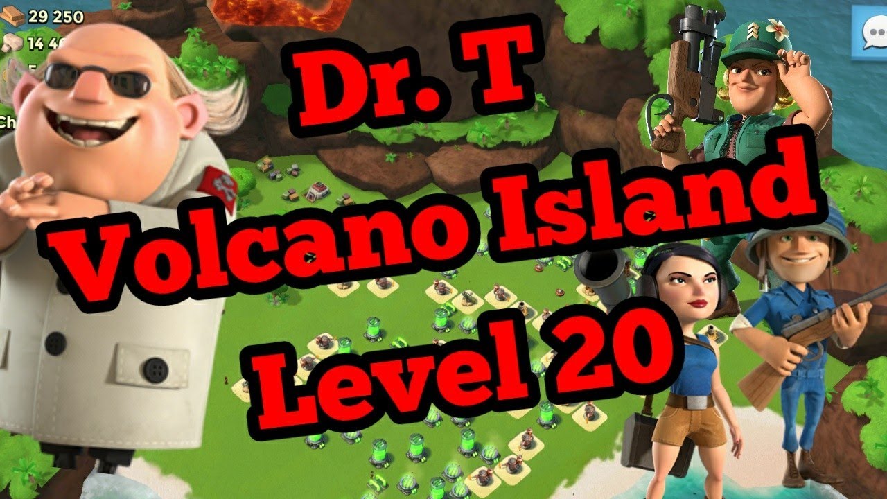 Boom Beach Dr. T Volcano Island Level 20 - Unlocking Dr. T Events