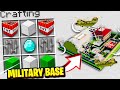 CRAFTING A Military Base in MINECRAFT