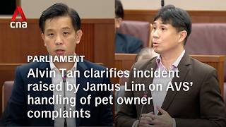 Alvin Tan clarifies incident involving AVS’ handling of pet owner’s complaints