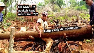 Gilaa....!! BEBAN YANG DI ANGKUT LEBIH BESAR DARI MOTOR