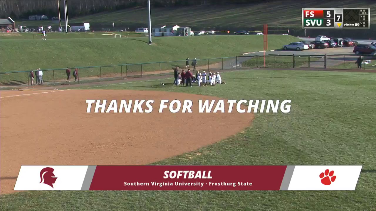 SVU Softball vs Frostburg State YouTube