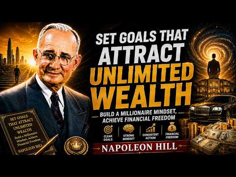 SET GOALS THAT ATTRACT UNLIMITED WEALTH | Build a Millionaire Mindset, napoleon hill.