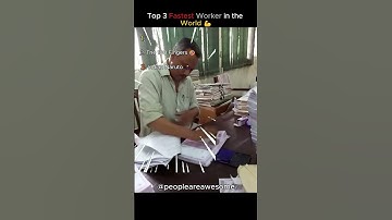 Top 3 Fastest Workers in the World ⚡️ | Superhuman Speed Caught on Camera!