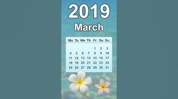 March 2019 Calendar
