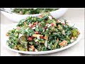 KALE SALAD RECIPE | with pomegranates + pecans