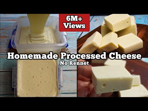 How to Make Processed Cheese at Home | Homemade Cheese Recipe ! No