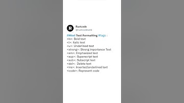 Html Text Formatting Tags #html #css #rustcode