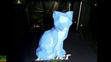 3D Timelapse - Low Poly Fox - Ender3 PRO Satisfying video 2019 Octolapse