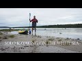7 Days Solo Camping and Kayaking on the White Sea - fishing, storm, islands