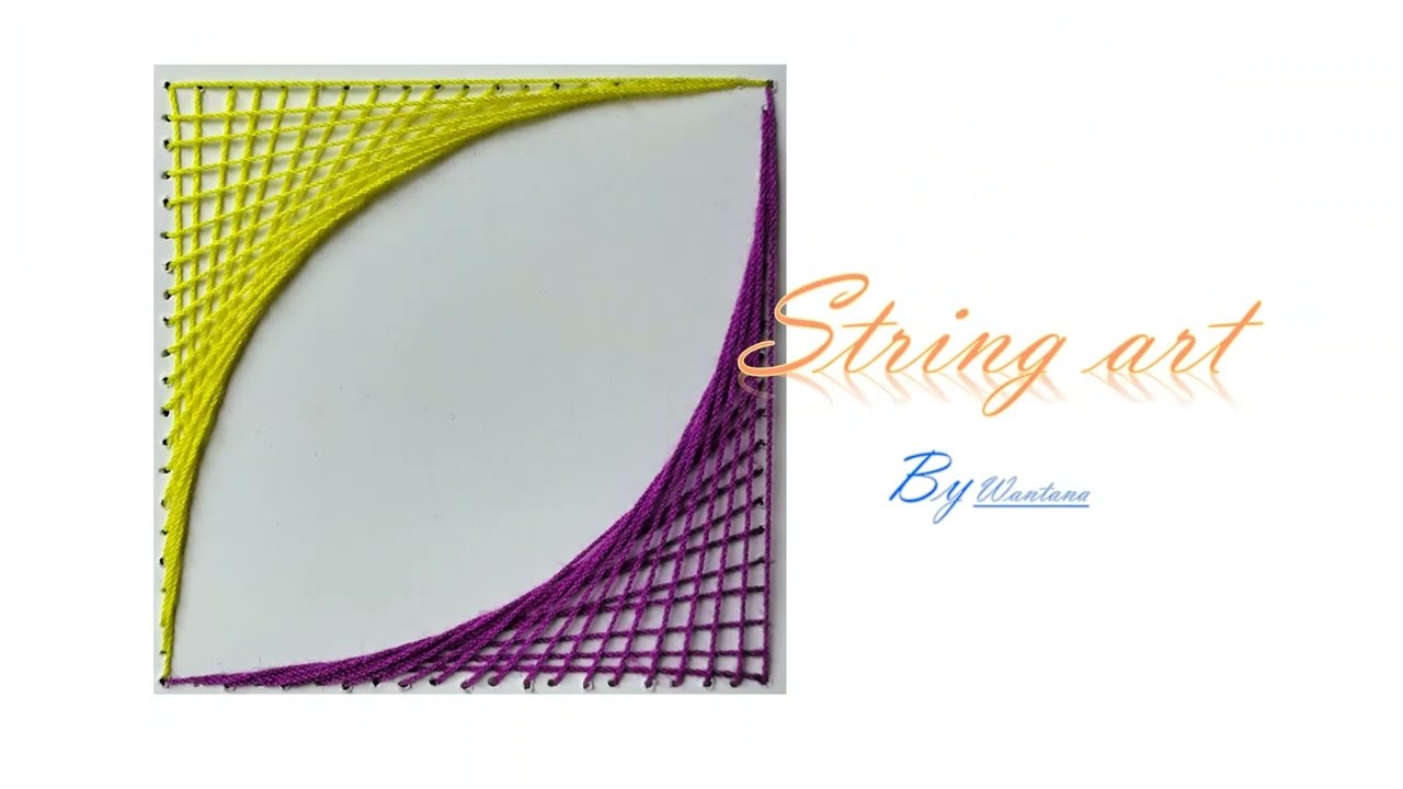 String Art - How to do geometric triangles 