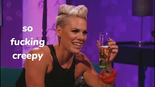 p!nk making everyone laugh in interviews for 10min straight