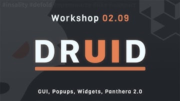 Druid Workshop | Defold | GUI, Popups, Widgets, Panthera 2.0