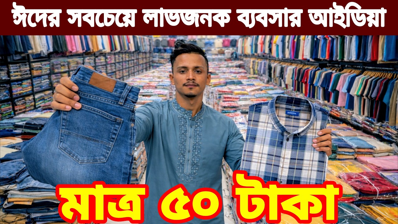 শার্ট প্যান্ট গেঞ্জি মাত্র ৫০ টাকা। small business বেকার ভাইদের অল্প পুঁজিতে ব্যবসা