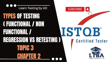 ( P3 C2 ISTQB Foundation Level ) Types of Testing in Software Testing for ISTQB exam in Hindi #istqb