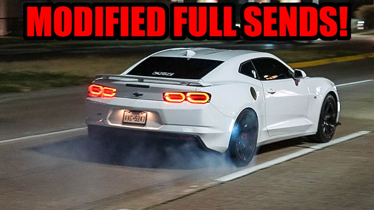 Modified Cars LET IT RIP Leaving Texas Car Show! (Clean Builds Go FULL SEND!)