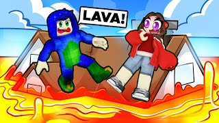 Roblox BUT LAVA RISES EVERY SECOND!! 😱
